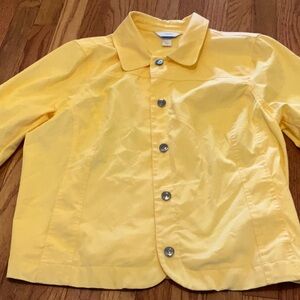 CJ Banks Yellow Utility Jacket Versatile and Chic